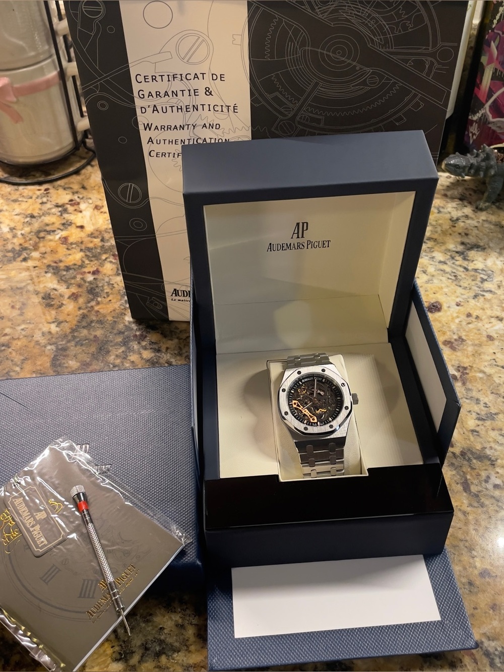 AP Royal Oak Skeleton Double Balance Wheel Openwork Box & Bag Included